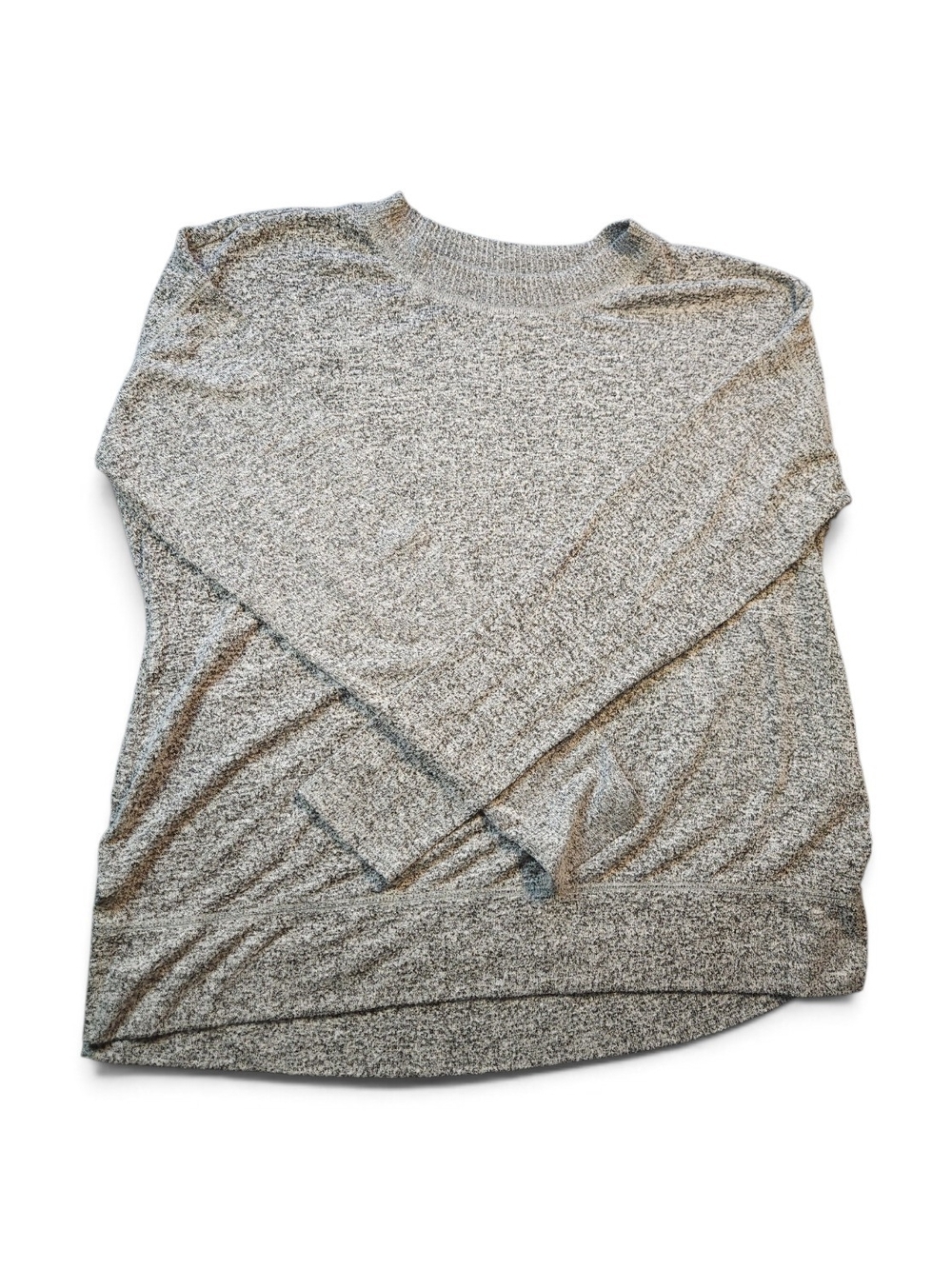 Lucky Brand Light Gray Marled Crewneck Sweater
